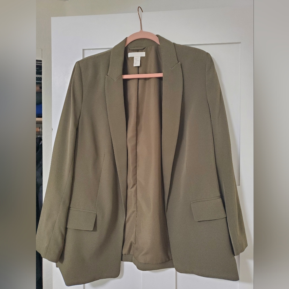 H&M women's blazer,  green size 12